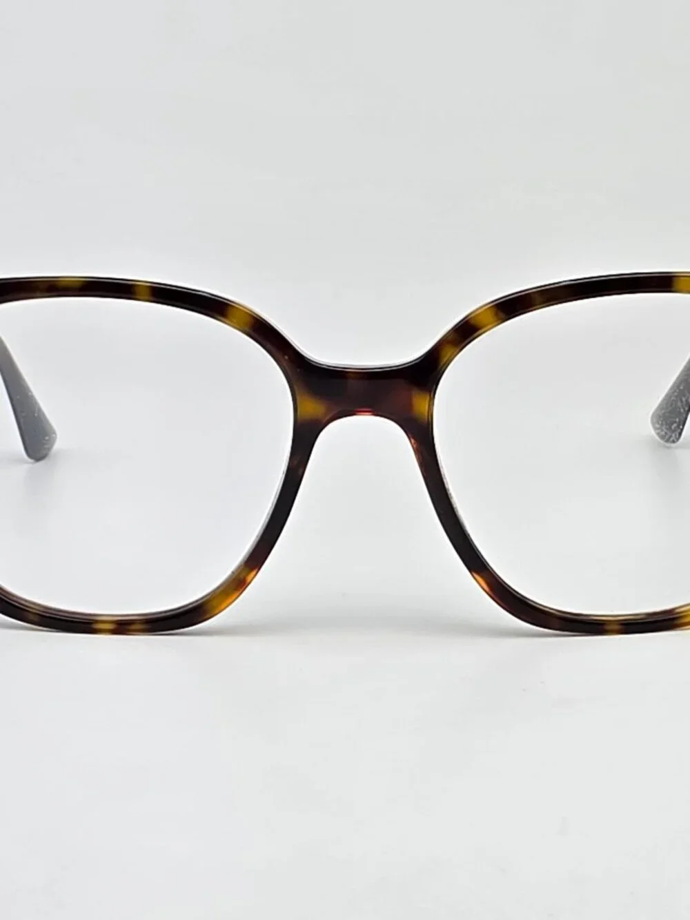 Prada VPR 11T 2AU-1O1 Havana Gold Cat Eye Eyeglasses Frame Italy 53-17-140